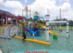 Cầu tuột liên hoàn sân chơi nước 